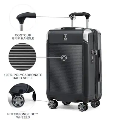 TRAVELPRO PLATINUM ELITE HARTSCHALEN-HANDGEPÄCK, SCHWARZ, - SHADOW BLACK – neu – Sonstiges – Foto 1 von 5