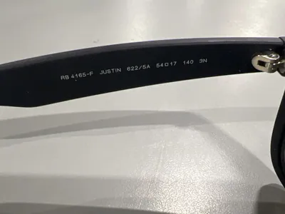 Ray Ban Ray-Ban Unisex Justin Square Sonnenbrille, 55 mm - schwarz – gebraucht, gut – Sonstiges – Foto 1 von 5