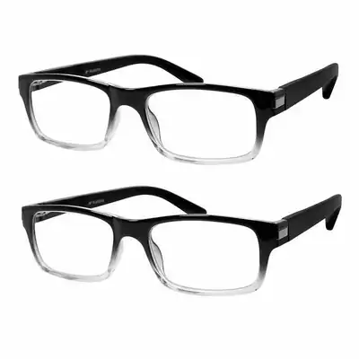 M+ JAMES BLUELIGHT LESEBRILLE, 2 PAAR (SCHWARZ & SCHWARZ/SAUBERE FLECKEN) – neu – Sonstiges