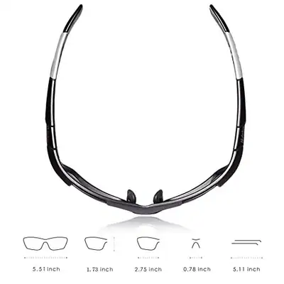 HULISLEM S1 SPORT POLARISIERTE SONNENBRILLE FÜR HERREN DAMEN HERREN DAMEN - – gebraucht, gut – Sonstiges – überwiegend weiß…