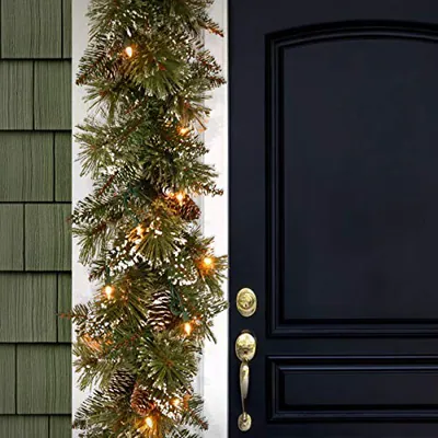 NATIONAL TREE COMPANY VORBELEUCHTETE KÜNSTLICHE WEIHNACHTSGIRLANDE, GRÜN, - – neu – Sonstiges – Foto 1 von 5