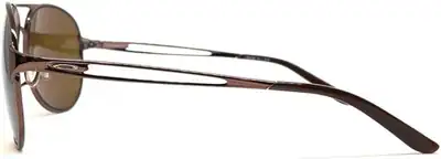 Oakley Caveat Sonnenbrille Bronze polarisierte Gläser brünettes Gestell – gebraucht, gut – Sonstiges – überwiegend weiß…