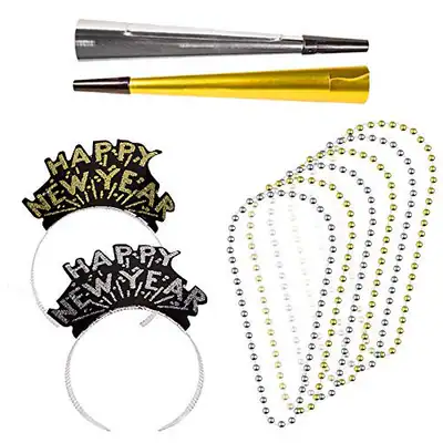 Glimmer & Shimmer Silvester 2026 Party Set für 100 Gäste - 250 Teile - - – neu – Möbel – überwiegend weiß – Foto 1 von 4