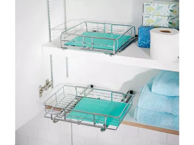 POP-IT 2ER SET ERWEITERBARE SCHIEBE-ORGANIZER MIT EINLAGEN - TÜRKIS – neu – Möbel