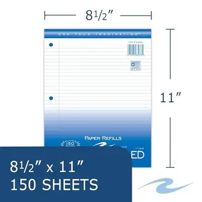 Roaring Spring Loseblatt Papier, 11" x 8,5", 150 Blatt pro Packung, 15 Pfund – neu – Sonstiges – überwiegend weiß – Foto 1…