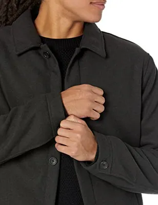 AMAZON ESSENTIALS HERREN BOMBERJACKE AUS WOLLMISCHUNG - GRÖSSE: LARGE - SCHWARZ – neu – Herrenmode – Foto 1 von 5