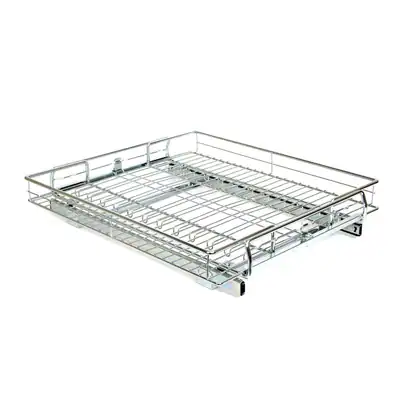 POP-IT SILBER VERSTELLBAR SCHIEBE SCHRANK ORGANIZER (2ER PACK) 2SD-13 - SILBER – neu – Möbel – Foto 1 von 5