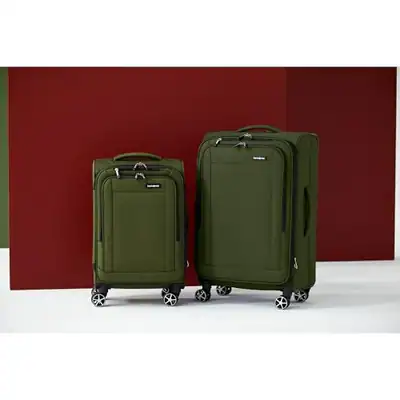 SAMSONITE SAIRE LTE SOFTSIDE ERWEITERBARES GEPÄCK MIT SPINNER - OLIVGRÜN – neu – Sonstiges – Foto 1 von 3