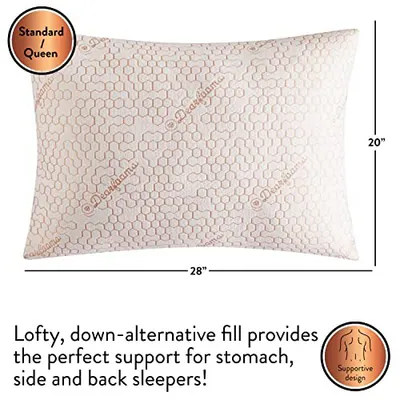 DEARFOAMS BETTKISSEN, 2ER SET STANDARD/QUEEN SIZE, DAUNEN ALTERNATIVE - – neu – Möbel – überwiegend weiß – Foto 1 von 5