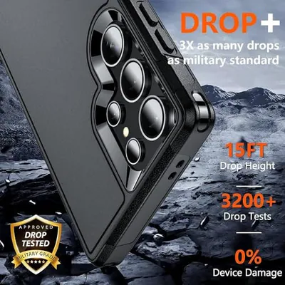 AEDILYS für Samsung Galaxy S24 Ultra Hülle,[15 Fuß Militärqualität Fall - – neu – Sonstiges – überwiegend schwarz – Foto 1…