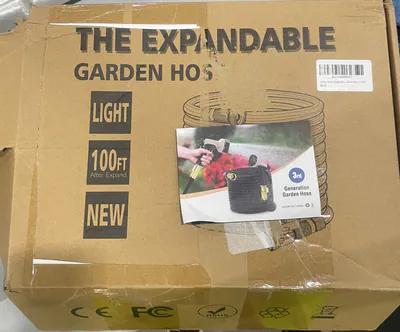 GENERISCHER ERWEITERBARER GARTENSCHLAUCH MIT WANDHAKEN, 100FT WASSERSCHLAUCH - – neu – Garten & Pflanzen – überwiegend…