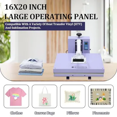 CHICCOUTURED HEAT PRESS, 16X20 ZOLL T-SHIRTS HITZEPRESSE MASCHINE, - LILA – neu – Sonstiges – Foto 1 von 5