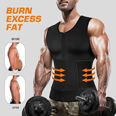 CIMKIZ HERREN TAILLENTRAINER SAUNA ANZUG HEMD, GYM & TRAINING KOMPRESSION - – gebraucht, gut – Damenmode – überwiegend…