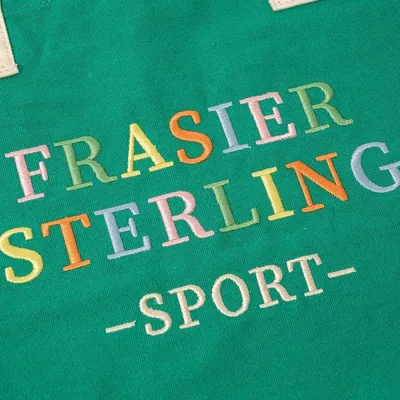 FRASIER STERLING SPORT REGENBOGEN LOGO BEUTELTASCHE - BAUMWOLLCANVAS - – gebraucht, gut – Sonstiges – überwiegend grün…