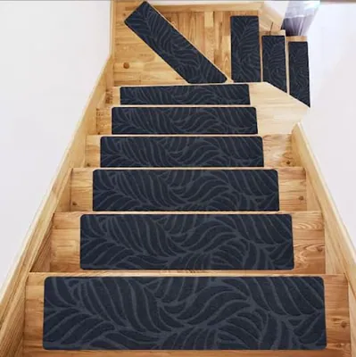ESUPPORT RUTSCHFESTE TREPPENSTUFEN TEPPICHMATTE TEPPICH 8 * 30" - GRAU MIT – neu – Möbel – Foto 1 von 5