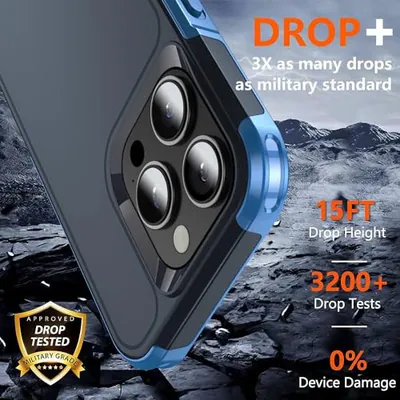 AEDILYS Shockproof für iPhone 15 Pro Hülle,[18 Fuß Militärqualität Fall - – neu – Sonstiges – überwiegend schwarz – Foto 1…