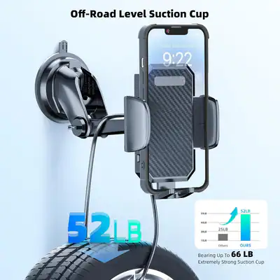 FBB Handyhalterung für Auto, [Offroad Level Saugnapfschutz] 3in1 - Schwarz – neu – Sonstiges – Foto 1 von 5
