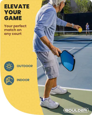 Boulder Pickleball Paddel - Kohlefaser Paddel 2er Set Schläger - rot/blau – neu – Sonstiges – Foto 1 von 5