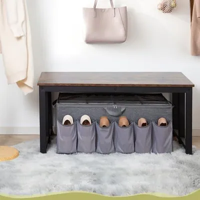 STORAGEIDEAS EXTRA GROSSER STOFF SCHUH ORGANIZER FÜR SCHRANK, PASST BIS ZU 28 - – neu – Möbel – überwiegend beige – Foto 1…