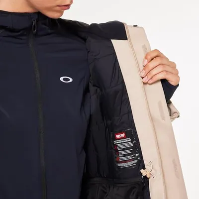 OAKLEY DAMEN SUB TEMP RECYCELTE GORE-TEX JACKE GR. XS - GR: DAMEN XS - HUMUS – neu – Wintersport – überwiegend dunkelblau…