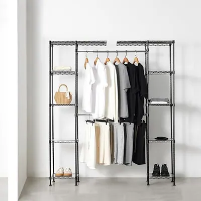 AMAZON BASICS ERWEITERBARES METALL HÄNGESCHRANK ORGANIZER SYSTEM MIT – neu – Möbel – überwiegend weiß – Foto 1 von 5