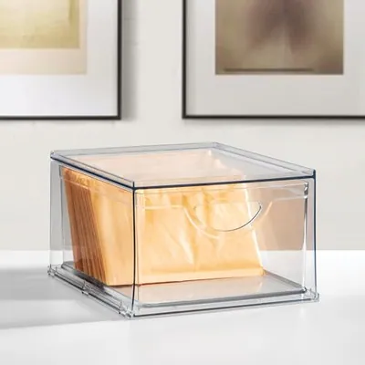 IDESIGN KLAR KUNSTSTOFF AUFBEWAHRUNG SCHUBLADE, STAPELBAR ORGANIZER FÜR BAD - – neu – Möbel – überwiegend weiß – Foto 1 von 5