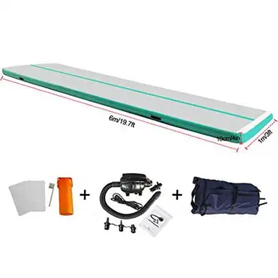 EZ GLAM 10ft/13ft/16ft/20ft Luftmatte Tumble Track aufblasbar Gymnastik - – neu – Sonstiges – überwiegend weiß