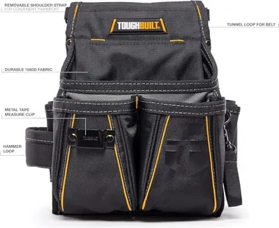 ToughBuilt - Elektriker Werkzeugtasche, 13 Taschen & Schlaufen, TB-314-2 – neu – Sonstiges – überwiegend weiß – Foto 1 von 5