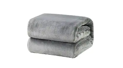 LUXUS ZUHAUSE 50" X 60" ULTRAWEICHE MICROFLEECE ÜBERWURF DECKE - GRAU – neu – Möbel – Foto 1 von 2