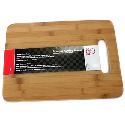 CHEF CRAFT KLASSISCHES BAMBUS SCHNEIDEBRETT, 9,5" L X 12,5" B - NATUR – neu – Möbel – überwiegend weiß – Foto 1 von 5