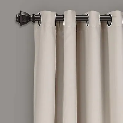 ÜPPIGES DEKOR ISOLIERTE TÜLLE VERDUNKELUNG FENSTERVORHANG PANEELE, PAAR, 52" W - – neu – Möbel – überwiegend grau – Foto 1…
