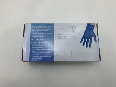 PROTECTOUCH EINWEGHANDSCHUHE AUS NITRIL SYNTHETISCH MEDIUM - BLAU – neu – Sonstiges – Foto 1 von 4