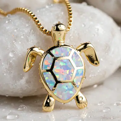 Elli - Niedliche Kleine Schildkröte Kette mit Anhänger - Varianten – neu – Uhren & Schmuck – überwiegend silber – Foto 1…