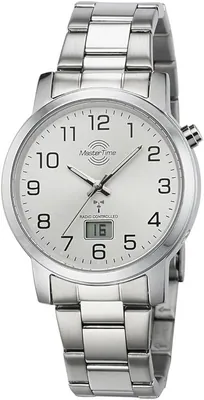 Funkuhr Herrenuhr Master Time 41mm mit Datum silber-arabisch MTGA-10300-12M – neu – Uhren & Schmuck – Foto 1 von 2