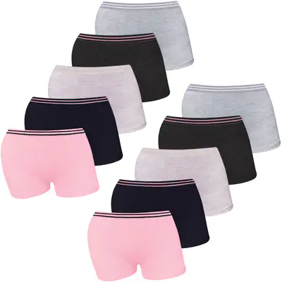10 Mädchen Pantys Hipster Baumwolle Slips Unterhosen Unterwäsche Panties – neu – Sonstiges – überwiegend weiß – Foto 1 von 5