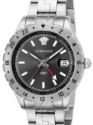 SUPER SALE Versace Herren Armbanduhr Edelstahl Hellenyium GMT V11020015 – neu – Uhren & Schmuck – überwiegend weiß – Foto 1…