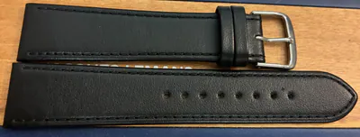Junghans Max Bill Ersatzband 20mm Leder Schwarz glatt 2448 – neu – Uhren & Schmuck – Foto 1 von 2