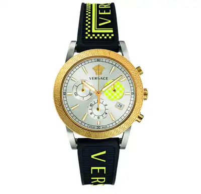 Versace VELT00519 Sport Tech silber gold schwarz Kautschuk Armband Uhr Damen NEU – neu – Uhren & Schmuck – Foto 1 von 5