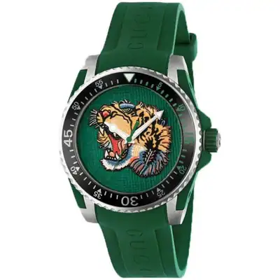 Gucci Dive Tiger – Grünes Zifferblatt – YA136316 – neu – Uhren & Schmuck – Foto 1 von 5