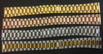 Uhrenarmband Edelstahl 20mm rosegold,gold Bicolor,stahl gerade Anstoß jubile – neu – Uhren & Schmuck – Foto 1 von 5