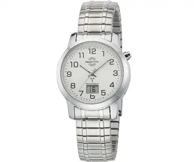 Funkuhr Flexi-Armband Damenuhr Master Time deutlich lesbar MTLA-10307-12M – neu – Uhren & Schmuck – überwiegend weiß