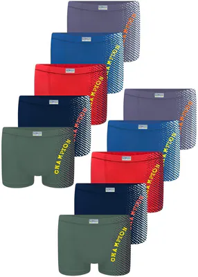 10 Jungen Boxershorts Baumwolle Unterhose Unterwäsche Unterhosen Shorts Champion – neu – Sonstiges – überwiegend weiß…