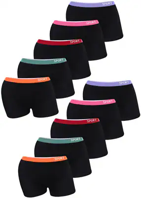 10 Mädchen Pantys Schwarz Baumwolle Slips Unterhosen Unterwäsche – neu – Sonstiges – Foto 1 von 5