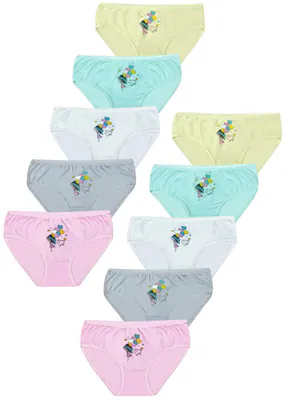 10 Mädchen Slips Unterhosen Unterwäsche Panty Kinder Baumwolle Hipster Slip – neu – Sonstiges – überwiegend weiß – Foto 1…