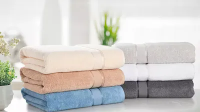 KATHY IRLAND ZERO TWIST BAUMWOLLE PLÜSCH OVERSIZED BADETUCH SET (2ER PACK) - – neu – Möbel – überwiegend weiß – Foto 1 von 4