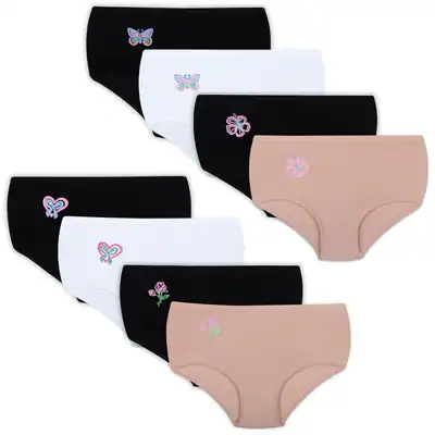 8 Damen Taillenslips Baumwolle Slips Unterhosen Unterwäsche Pantys 2XL-7XL – neu – Damenmode – überwiegend weiß – Foto 1…