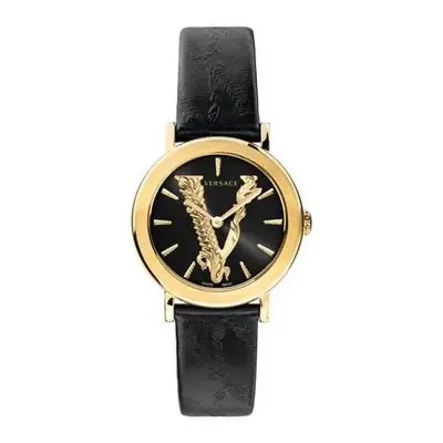 Versace VEHC00119 Virtus gold schwarz Leder Armband Uhr Damen NEU – neu – Uhren & Schmuck – Foto 1 von 5