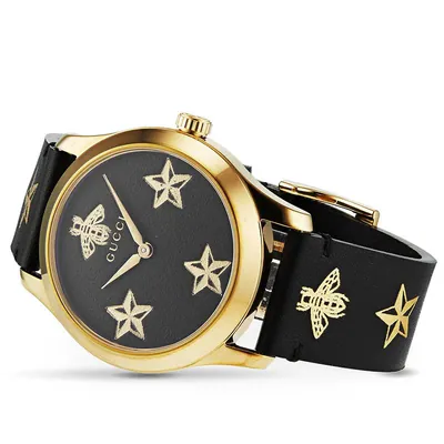 GUCCI Star Bee G Timeless 126.4 YA1264055 Schwarz Gold... Neu Original verpackt – gebraucht, gut – Sonstiges – Foto 1 von 5