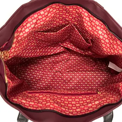 BADGLEY MISCHKA MERLOT ROSE XL WEEKENDER SEESACK AUS VEGANEM LEDER - BURGUNDY – neu – Sonstiges – überwiegend weiß – Foto 1…