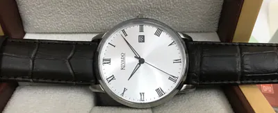Rivado Herrenuhr Edelstahl 39 mm Klassik schlicht edel Datum 5 Bar römisch – neu – Uhren & Schmuck – überwiegend schwarz…